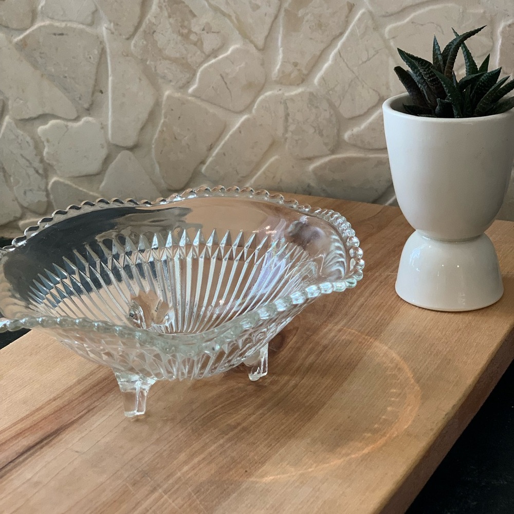 JEANNETTE GLASS | Vintage Cubist Cream and Sugar